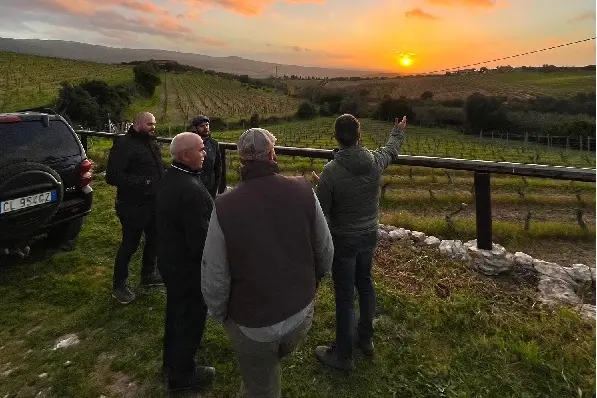 Alcuni esponenti dell'associazione "Vignaioli del Nord Ovest Sardegna"