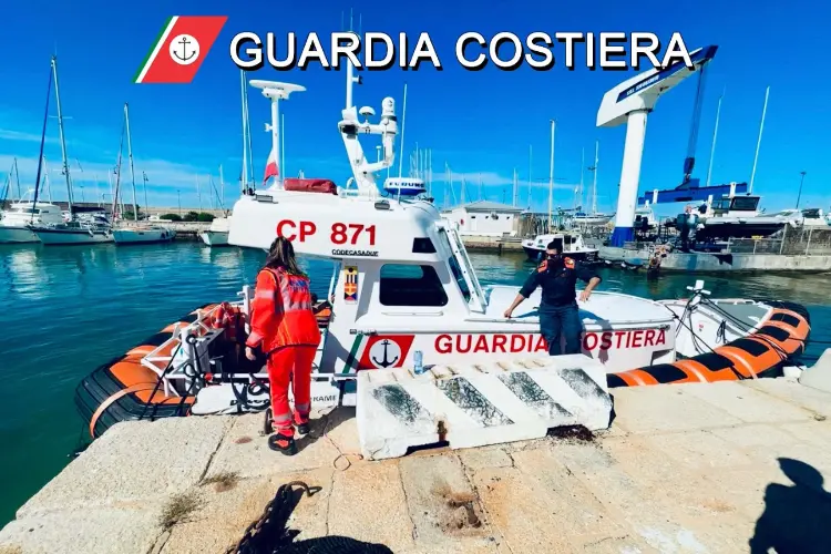 I soccorsi di Guardia costiera e Cisom all'Asinara
