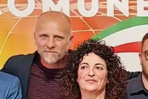 Il consigliere dimissionario Riu e la consigliera Madeddu (foto concessa)