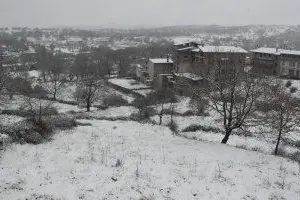 Neve, una veduta di Fonni