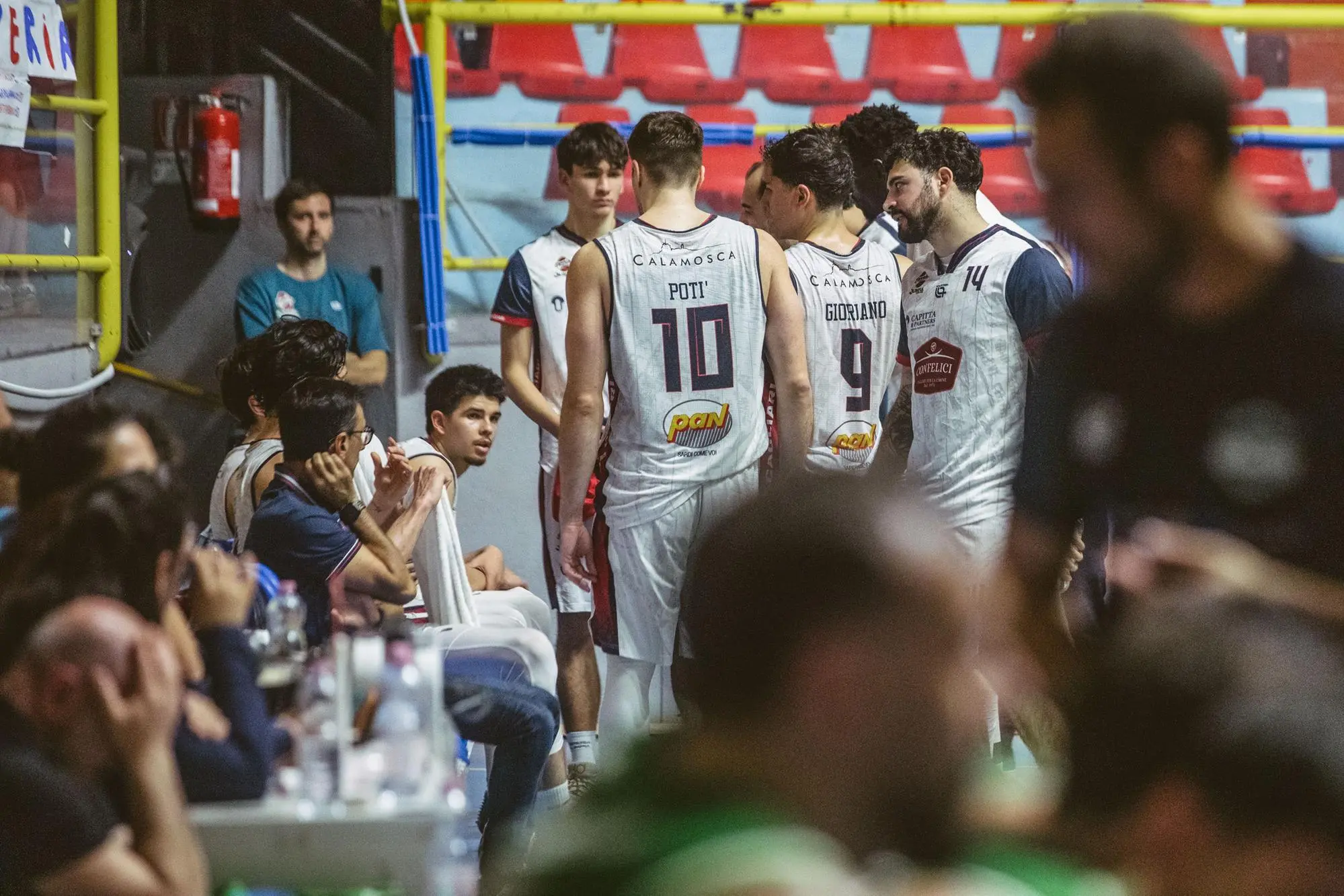 Un timeout in casa Esperia (foto Esperia)