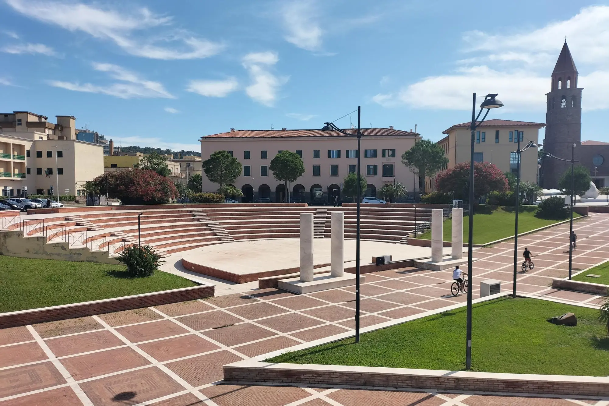 Il centro di Carbonia. (foto Scano)