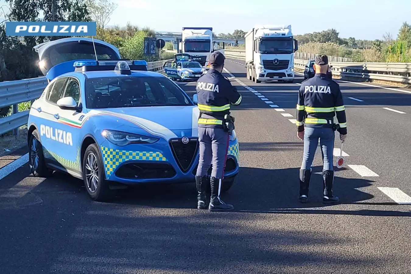 Oristano, controilli Polizia Stradale (Foto d'Archivio)