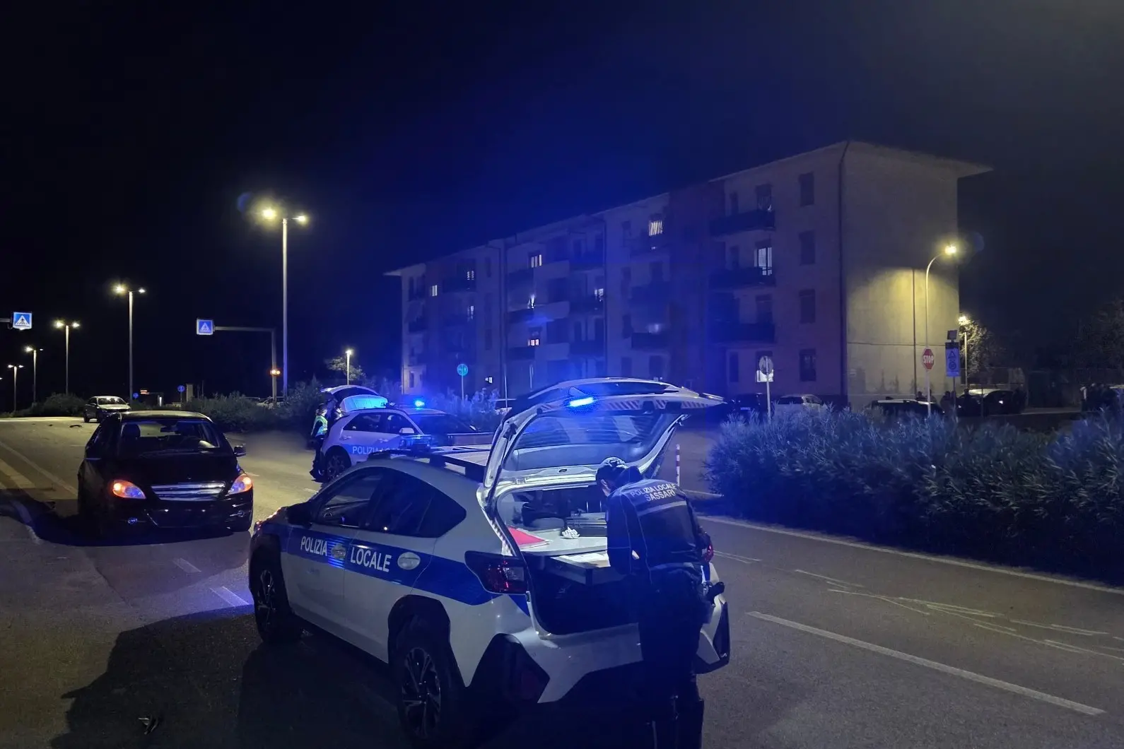 L'incidente mortale di via Rockefeller (foto Floris)