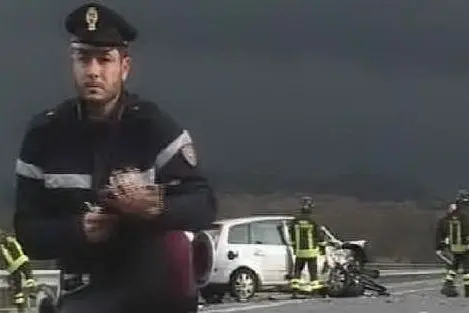 I rilievi dell'incidente sulla 389