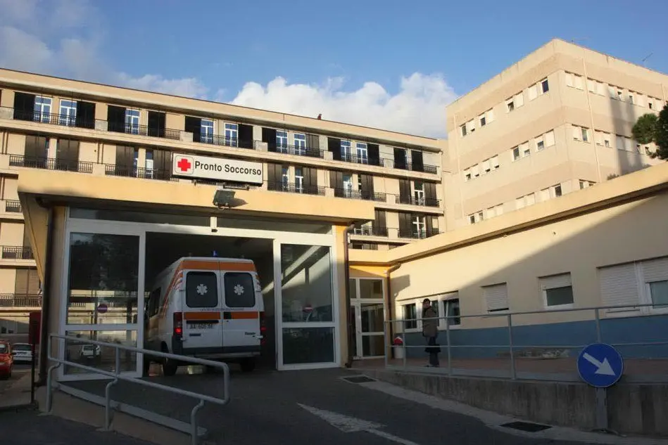 Il Pronto soccorso dell'ospedale di Carbonia