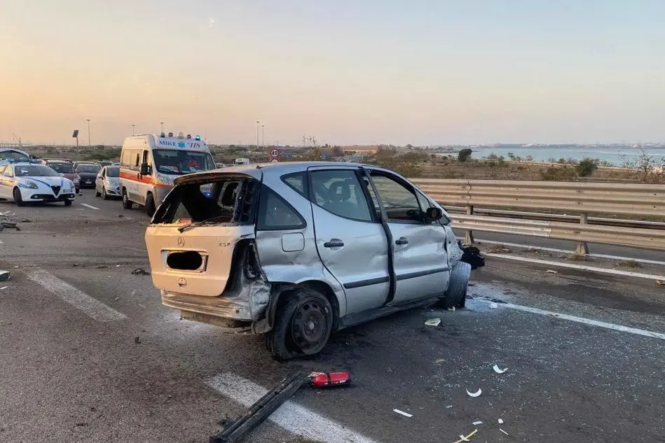 Il luogo dell'incidente (Foto Polizia municipale)