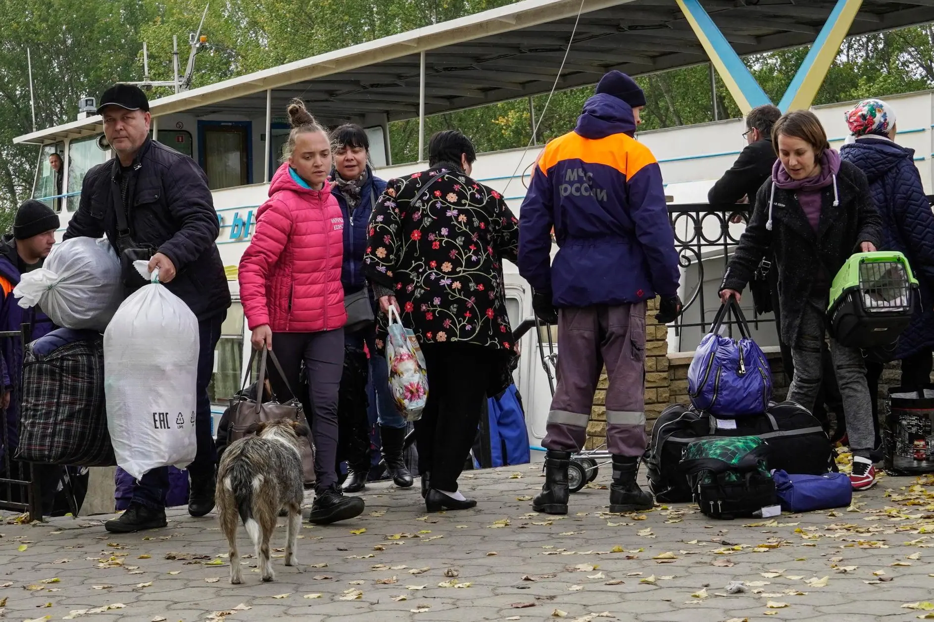 Evacuazioni da Kherson (Ansa)