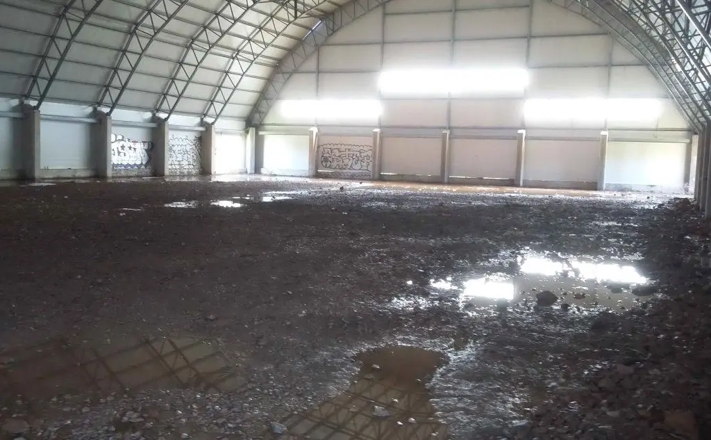L'interno della palestra