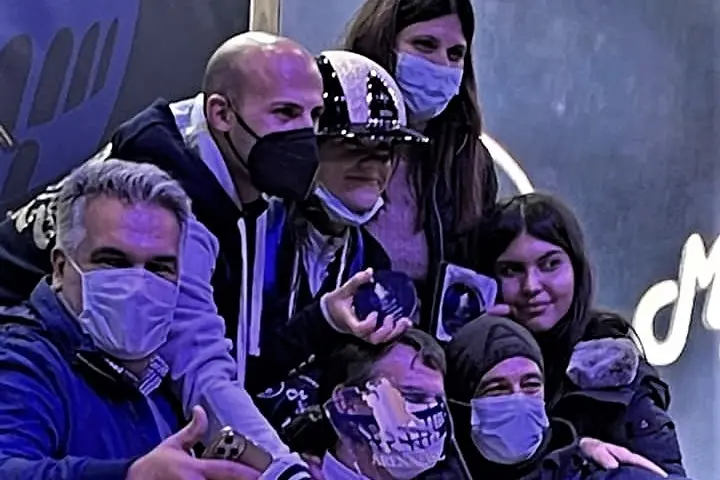I festeggiamenti per la vittoria di Sofia Zara (foto concessa da FISE Sardegna)