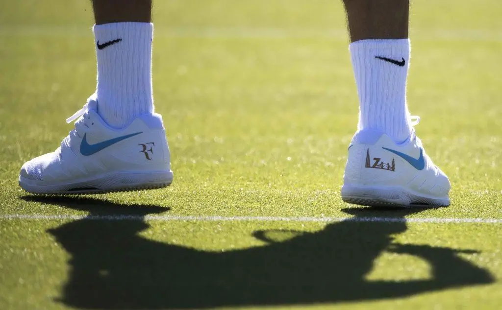Tanti i campioni dello sport che usano la Nike, le scarpe personalizzate di Roger Federer