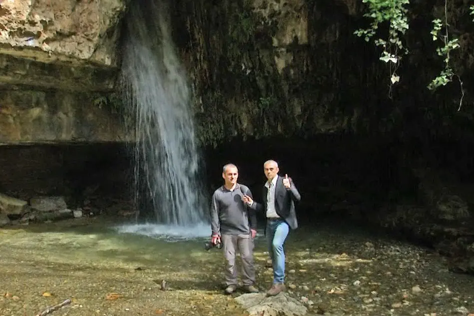Emanuele Dessì e Fabio Puddu dell'ecomuseo dell'Alto Flumendosa