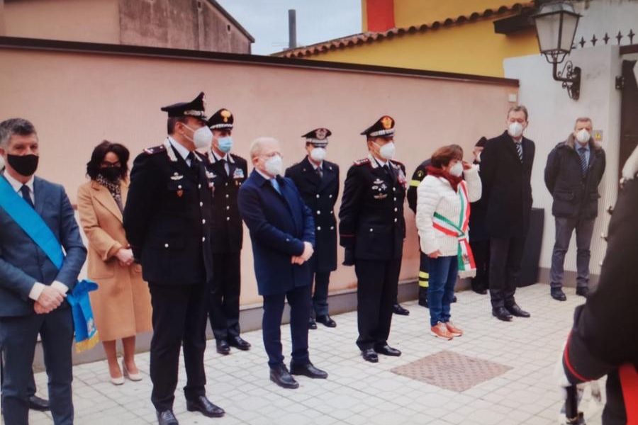 Un momento della cerimonia (foto carabinieri)