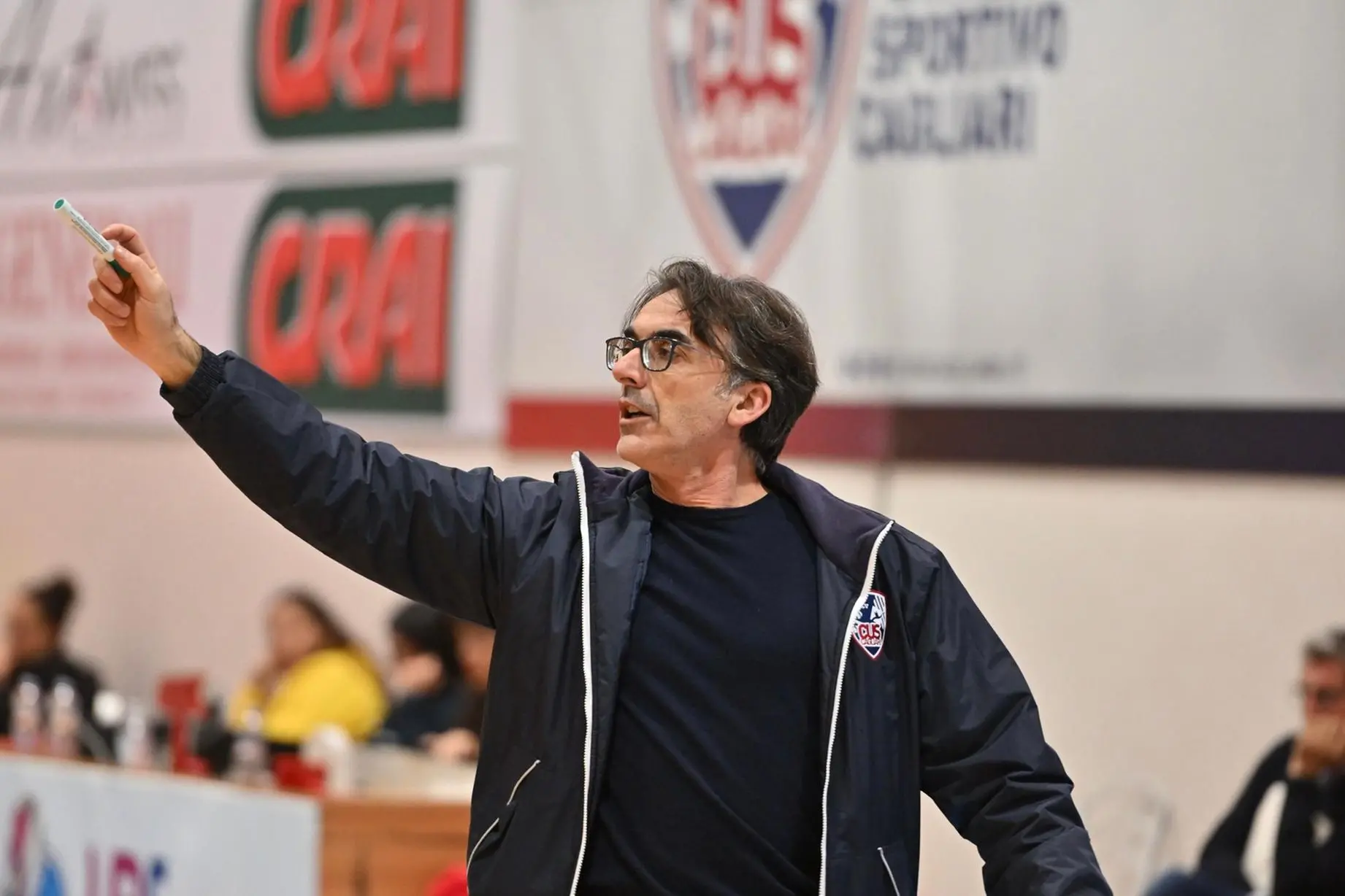 Il coach del Cus Cagliari, Federico Xaxa (foto Andrea Chiaramida)