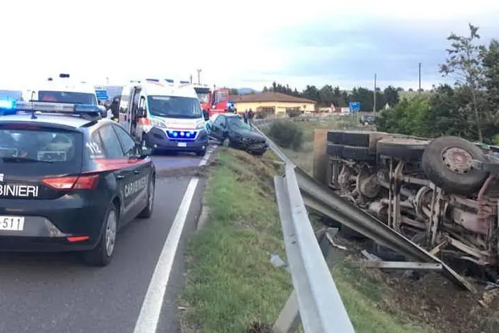Il luogo dell'incidente (Foto carabinieri)