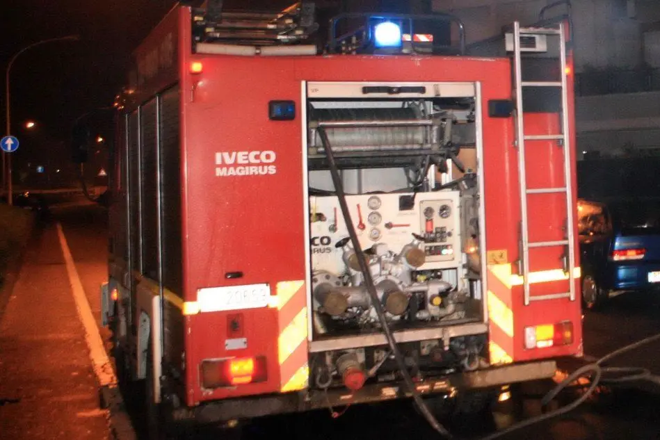 Un intervento dei vigili del fuoco