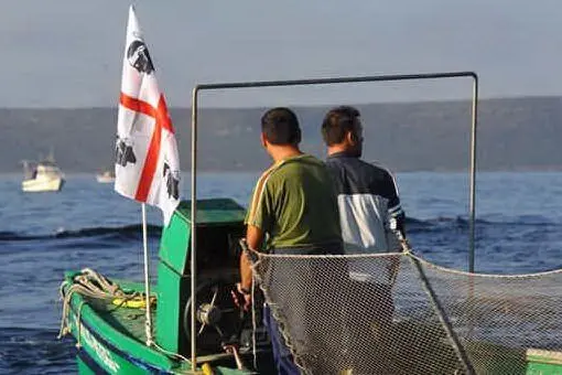 Pescatori a Capo Frasca (L'Unione Sarda - Pinna)