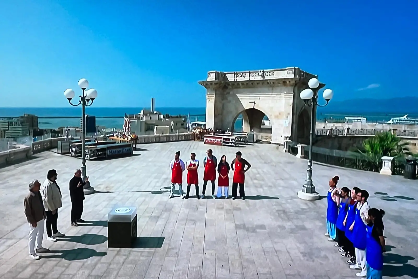 Masterchef a Cagliari (frame Sky)