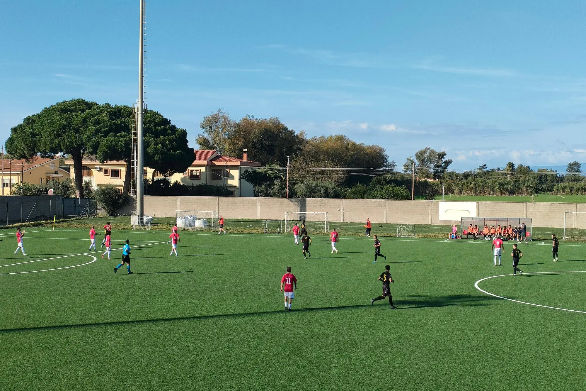 Un'immagine della partita tra Arborea e Guspini (foto di Giacomo Pala)