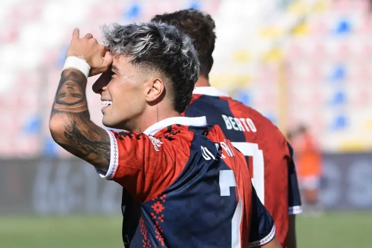 Settimo gol stagionale per Di Lorenzo che ha festteggiato i 24 anni (foto Torres)