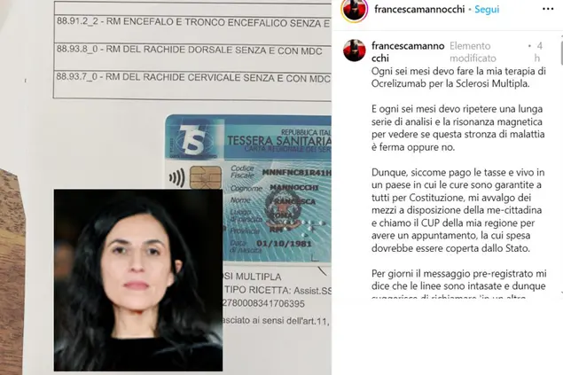 Il post di Francesca Mannocchi, nel riquadro (foto Instagram)