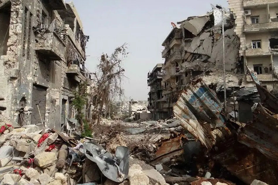 Aleppo distrutta dai bombardamenti