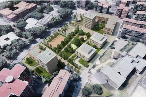 Cagliari, piazza Granatieri si rifà il look (immagine via Ansa)