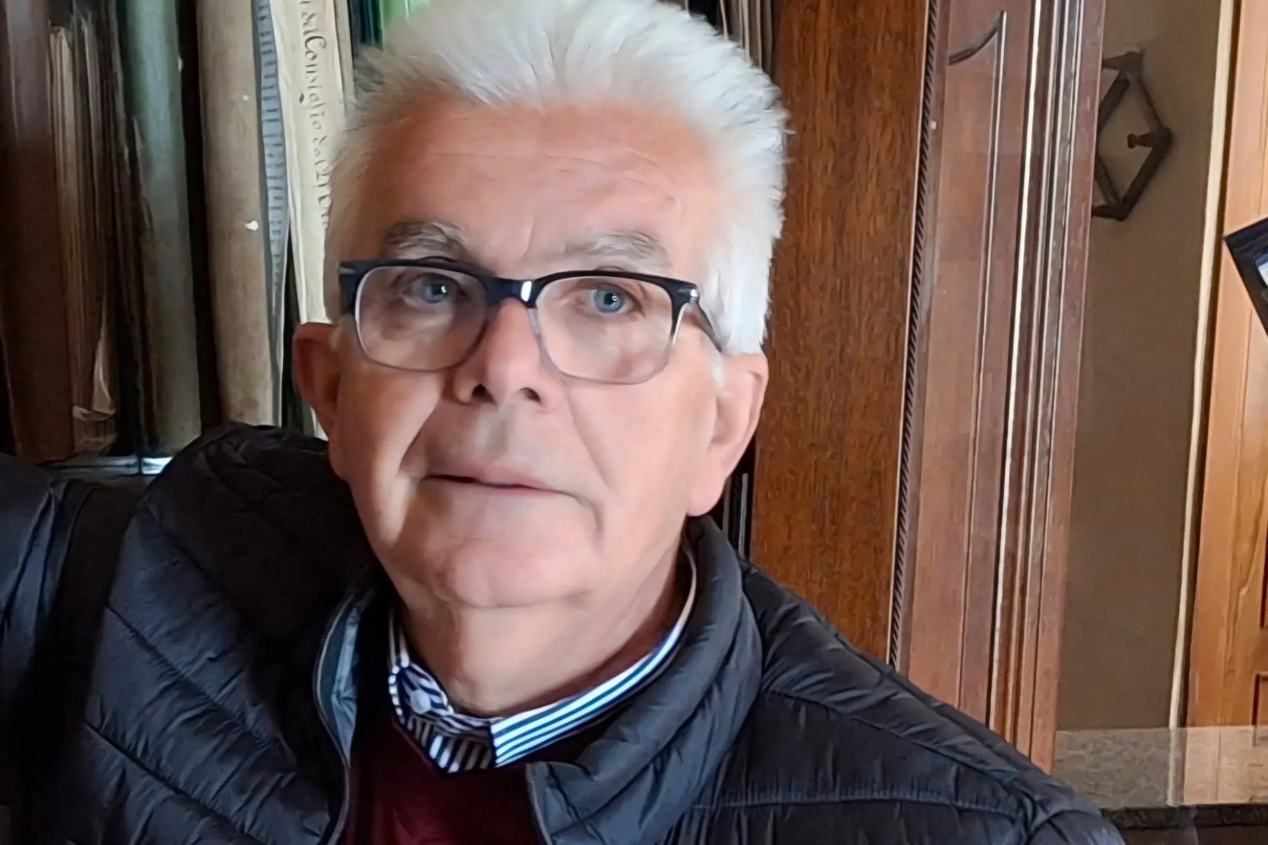 Ubaldo Mozzo presidente della Soms (foto Corrias)