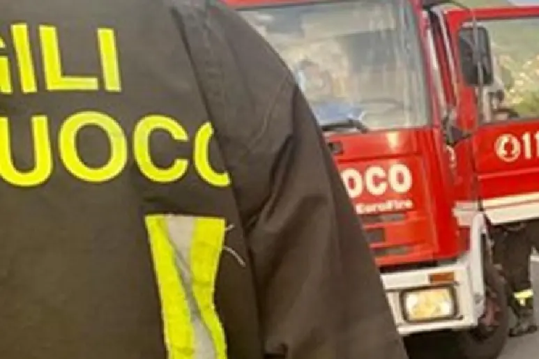 Intervento dei vigili del fuoco
