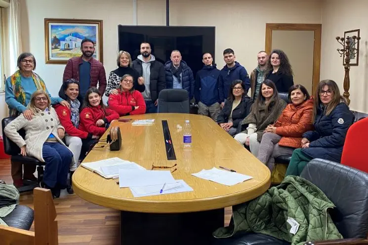 L'incontro con gli anziani della Casa di riposo (foto concessa)