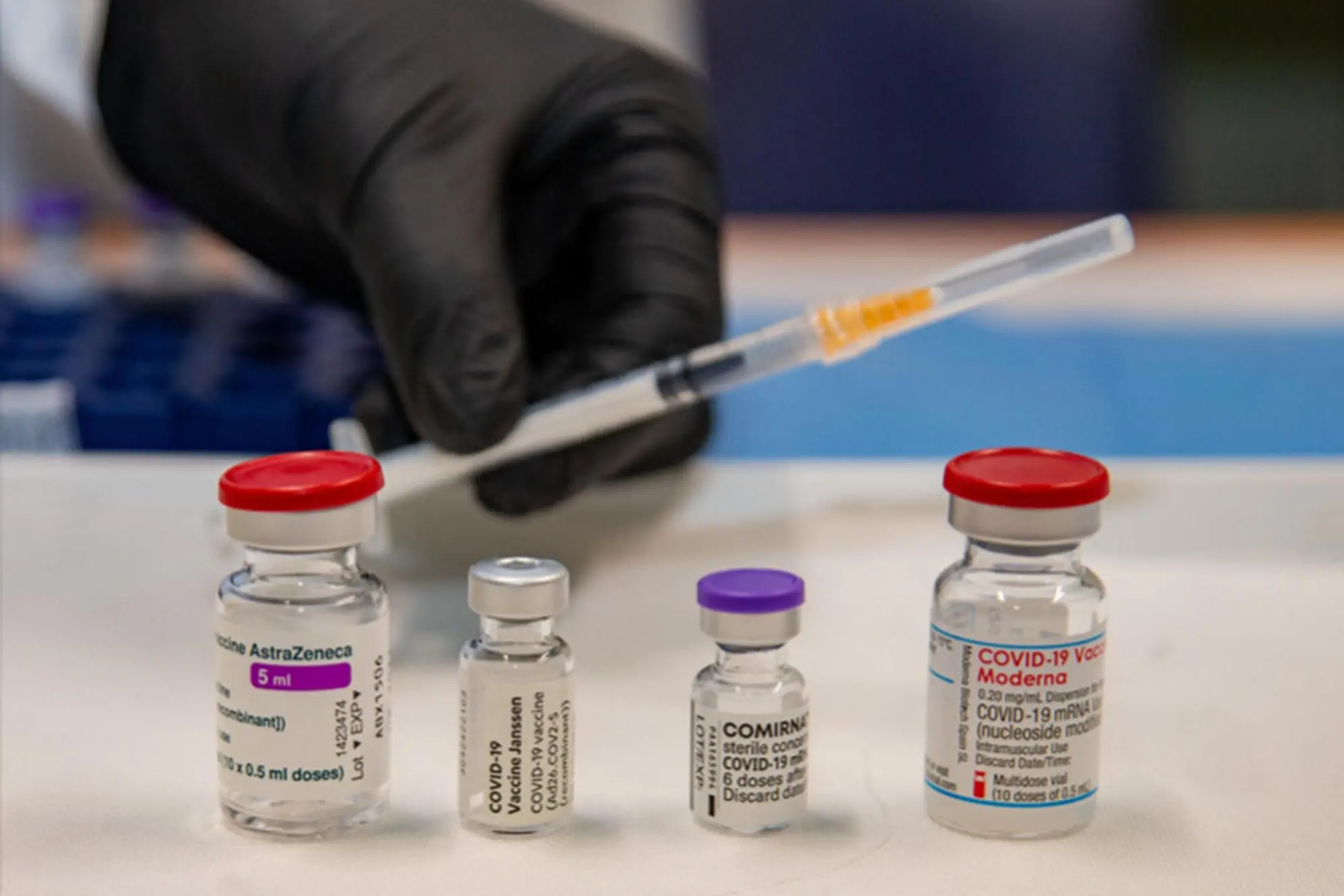 Fiale di vaccino contro il Covid (Ansa)