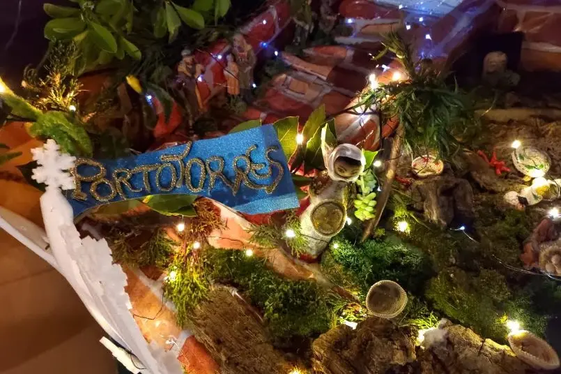 Il presepe premiato (foto L'Unione Sarda - Pala)