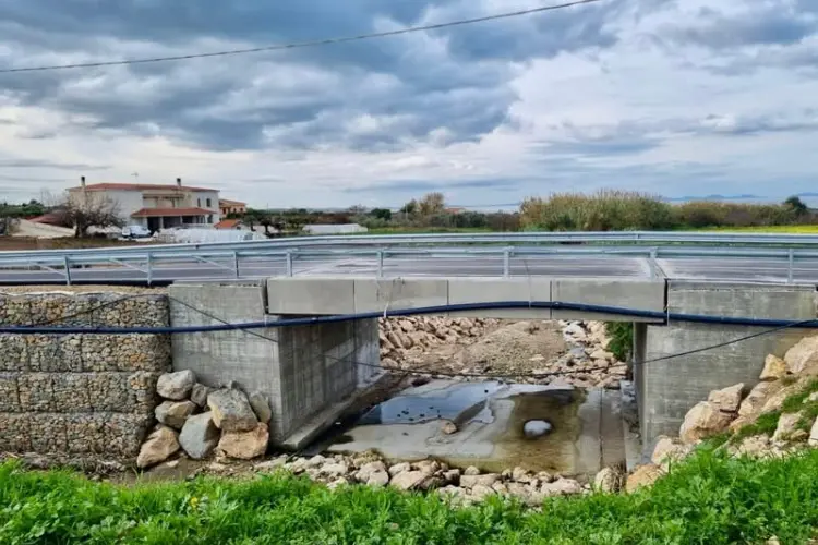 Il ponte sulla strada vicinale di Pedrugnanu (foto concessa)
