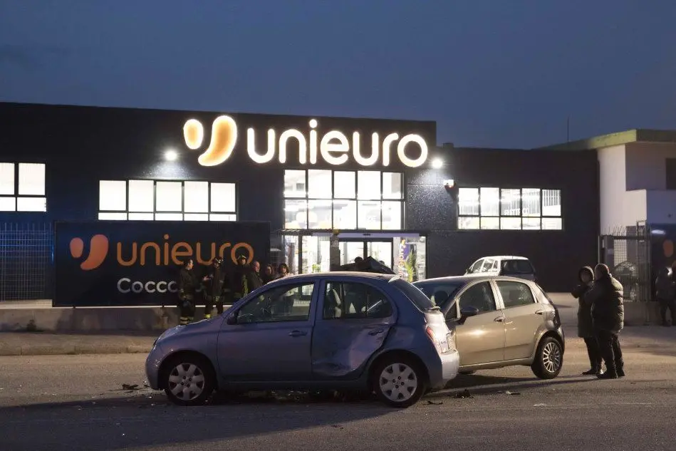 Un'immagine dell'incidente