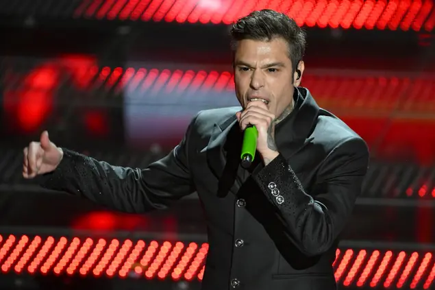 Fedez a Sanremo 2025 (Ansa)