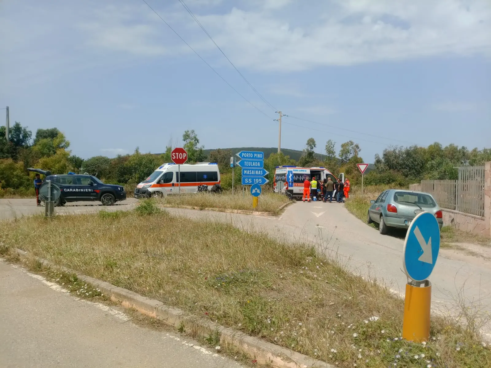 I mezzi di soccorso (Foto: Fabio Murru)