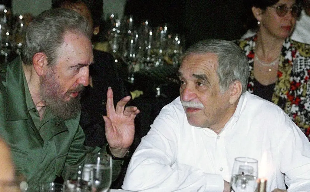 Lo scrittore con Fidel Castro