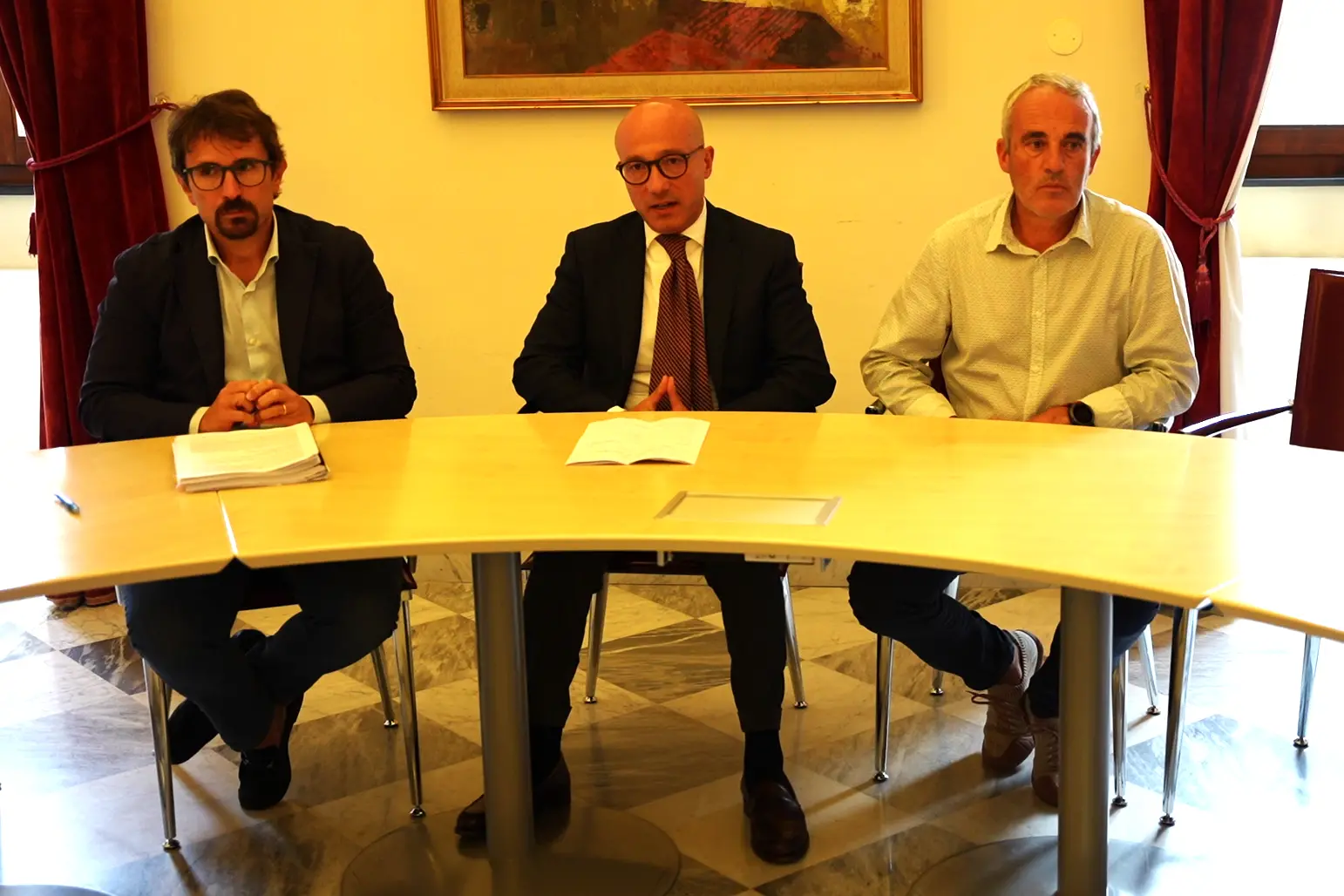 L'annuncio dell'incontro sul Pums di Sassari (Foto: Floris)