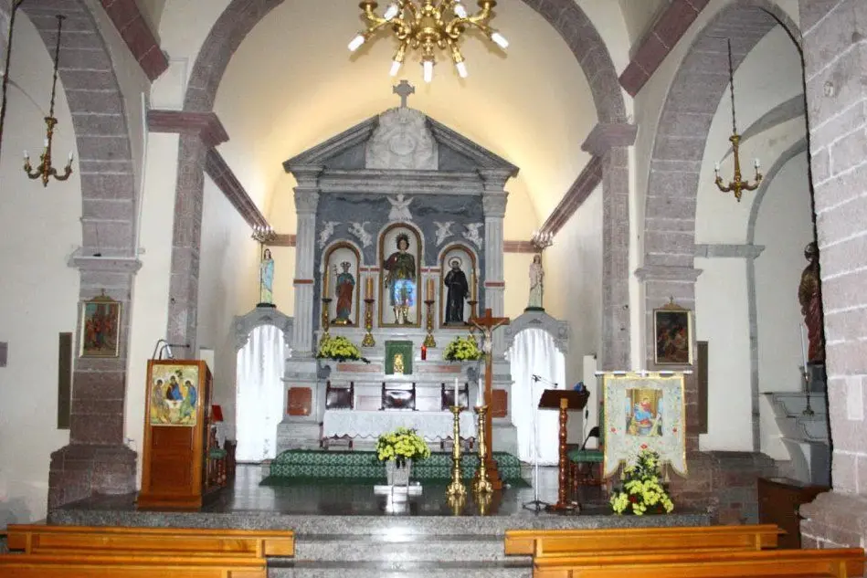 La chiesa di San Pantaleo (Archivio L'Unione Sarda)