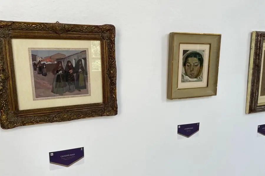 Le opere in mostra (Foto Sirigu)