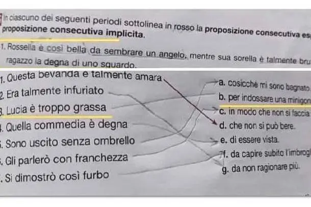 Il testo (foto Facebook - Fusacchia)