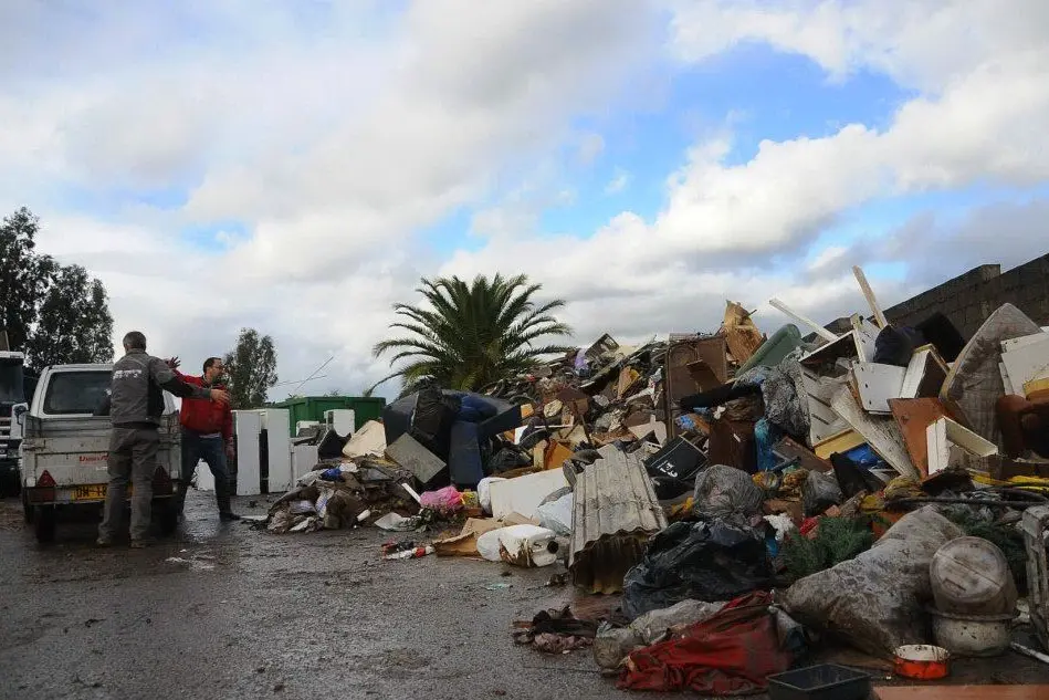 I danni dell'alluvione a Uras