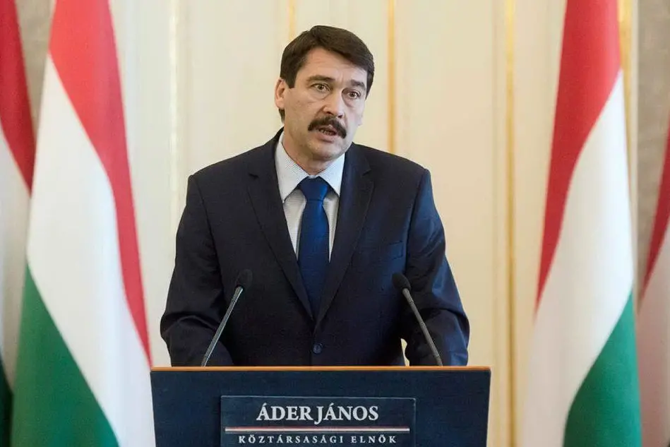 Il presidente magiaro Janos Ader