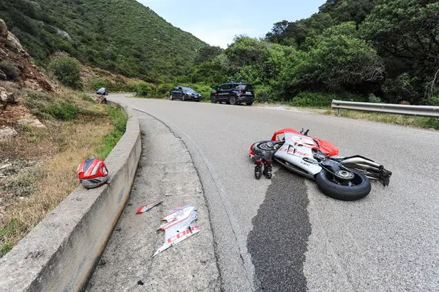 Il luogo dell'incidente (foto Cucca)