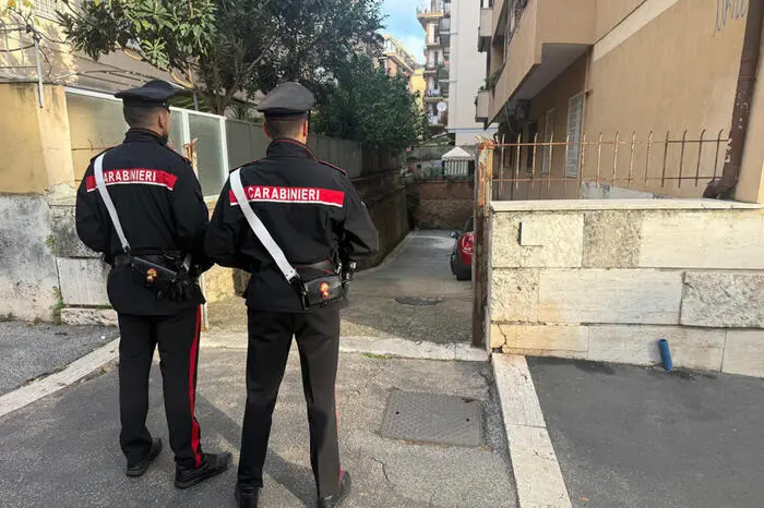Un ragazzo di 27 anni è morto dopo essere precipitato da un B&B al terzo piano di un palazzo nel quartiere Monteverde a Roma. È accaduto nella tarda serata di ieri. Sul posto i carabinieri che hanno arrestato un venticinquenne che si trovava nella stanza con lui. Roma 14 novembre 2025. ANSA/CARABINIERI + UFFICIO STAMPA, PRESS OFFICE, HANDOUT PHOTO, NO SALES, EDITORIAL USE ONLY + NPK