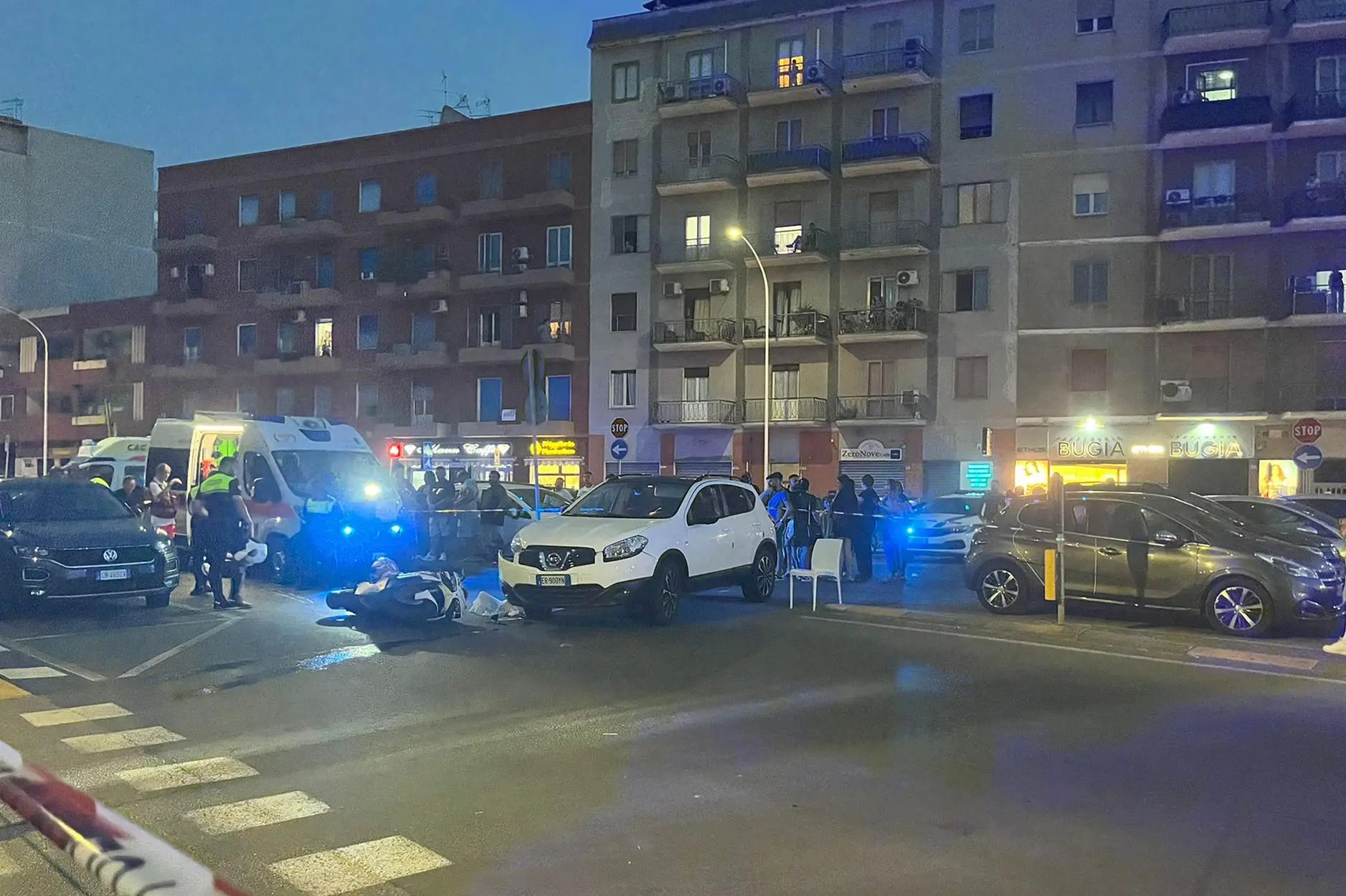 L'incidente (foto Vercelli)