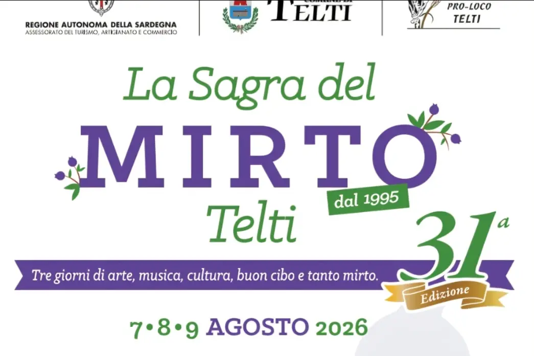 La locandina della 31ª edizione della Sagra del Mirto