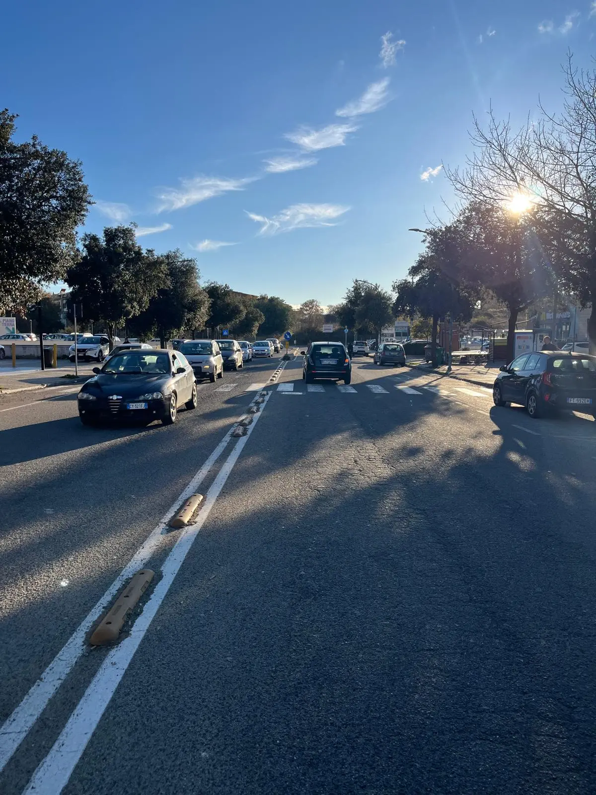 La zona del sinistro