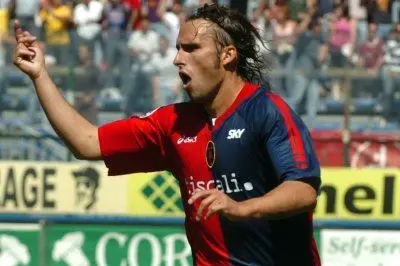 L'ex rossoblù Davide Marchini