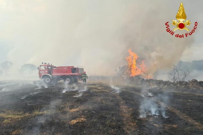 In Sardegna 24 incendi, case lambite e serre distrutte a Decimoputzu e Berchidda